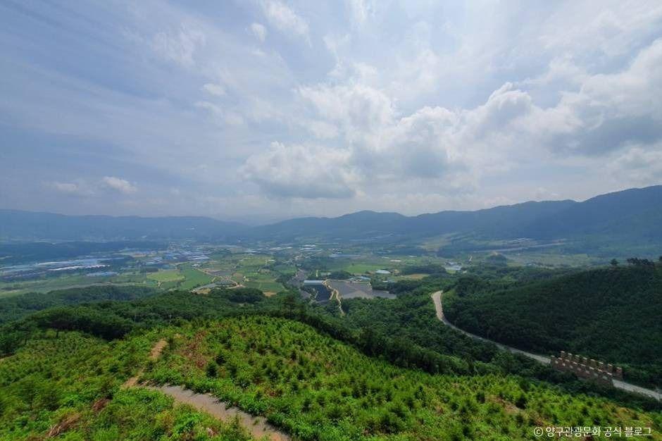 양구 펀치볼 (해안분지 고원 마을터)