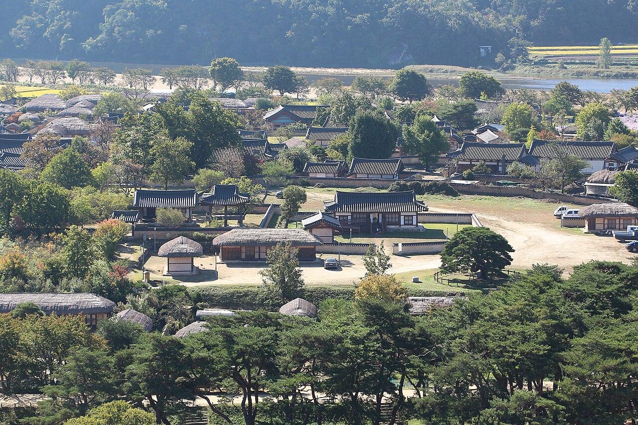 안동 하회마을 배산임수 양택